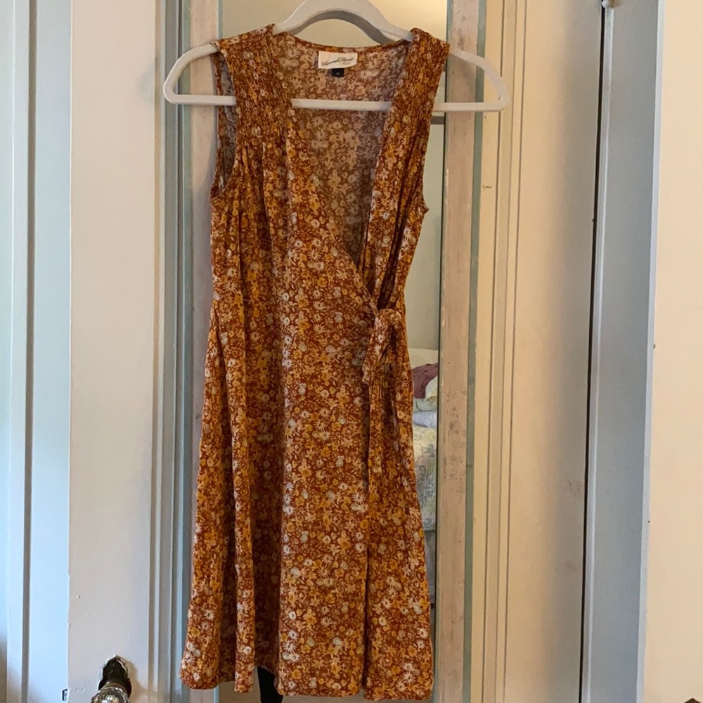Women’s Orange Floral Dress